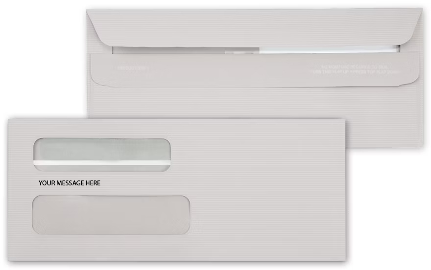 5027 - Self-Seal Check Envelopes - Gray