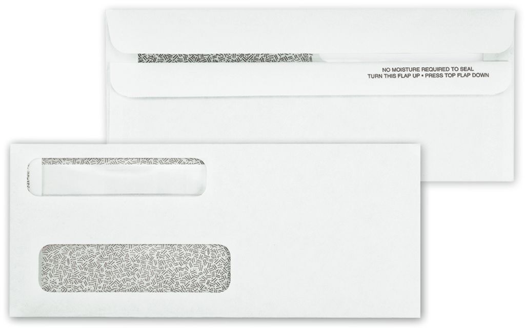 Double Window Self Seal Confidential Check Envelopes