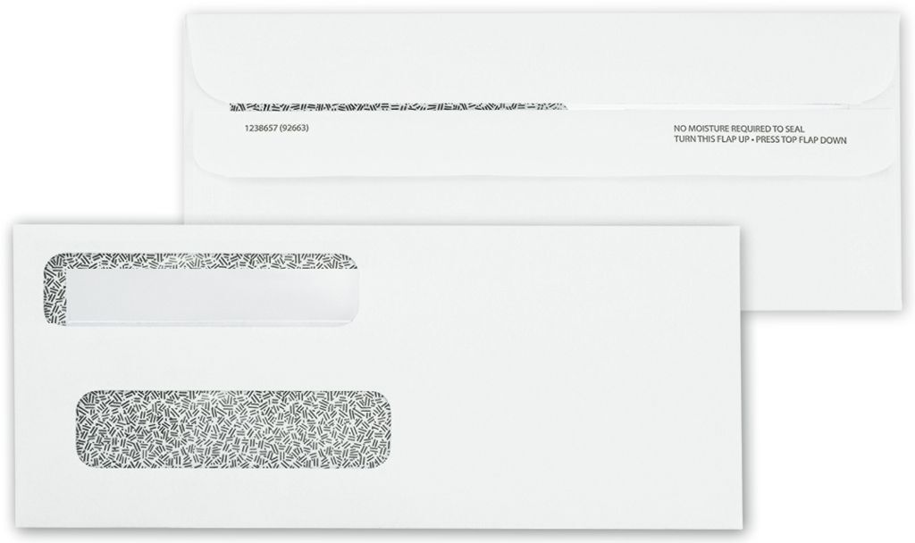 92663 - QuickBooks® Checks Self-Seal Confidential Envelopes