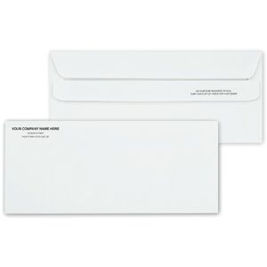 Self-Seal #10 Envelopes, Custom Printed up to Two Ink Colors