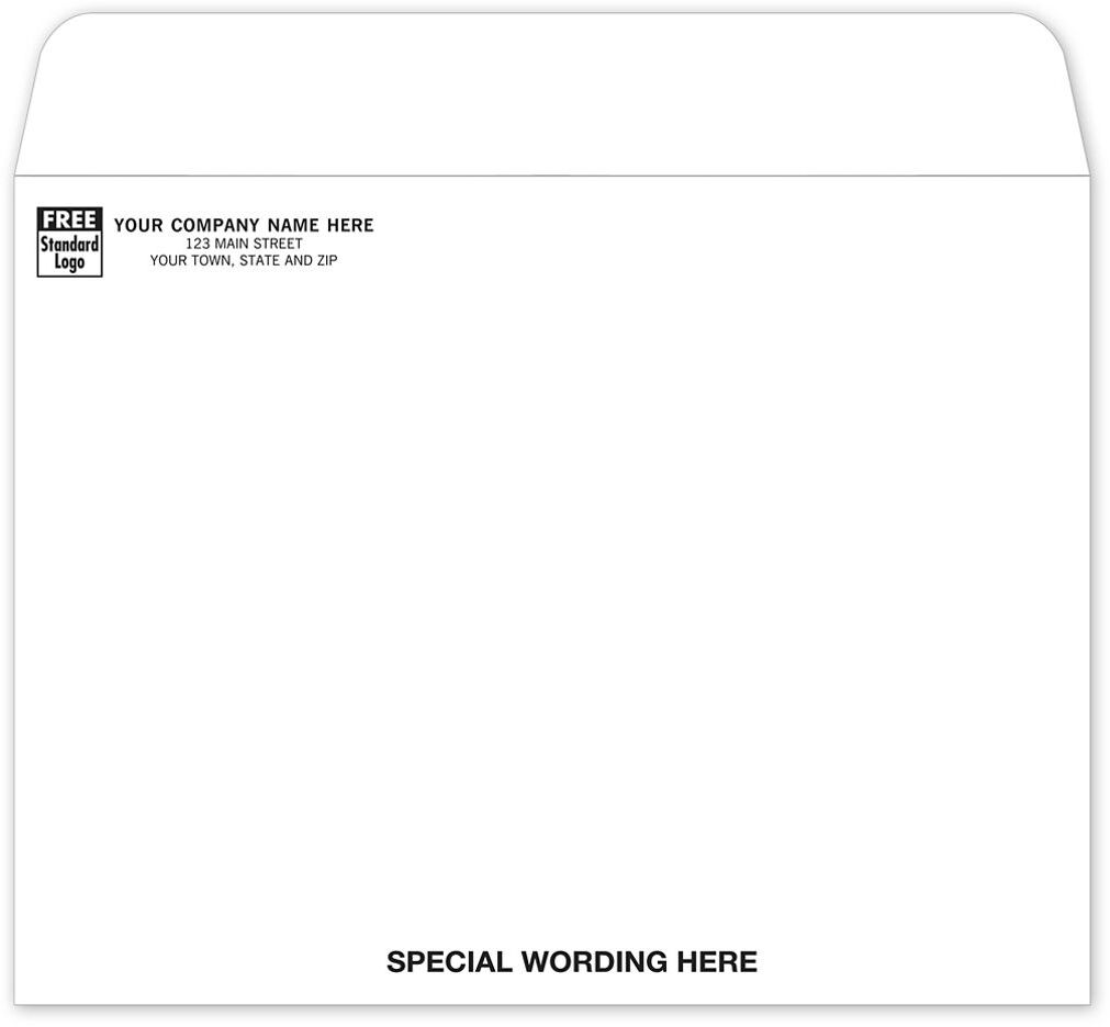 1013SW - 10" x 13" White Business Mailing Envelopes, Open Top