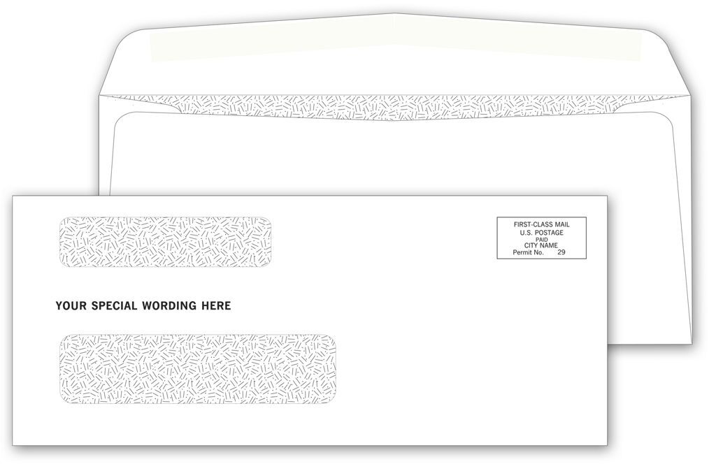 9380 - Confidential Envelopes with Two Windows