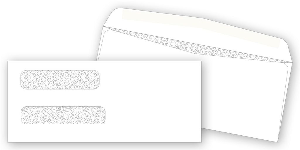 9379, Confidential Two Window Envelopes - Plain