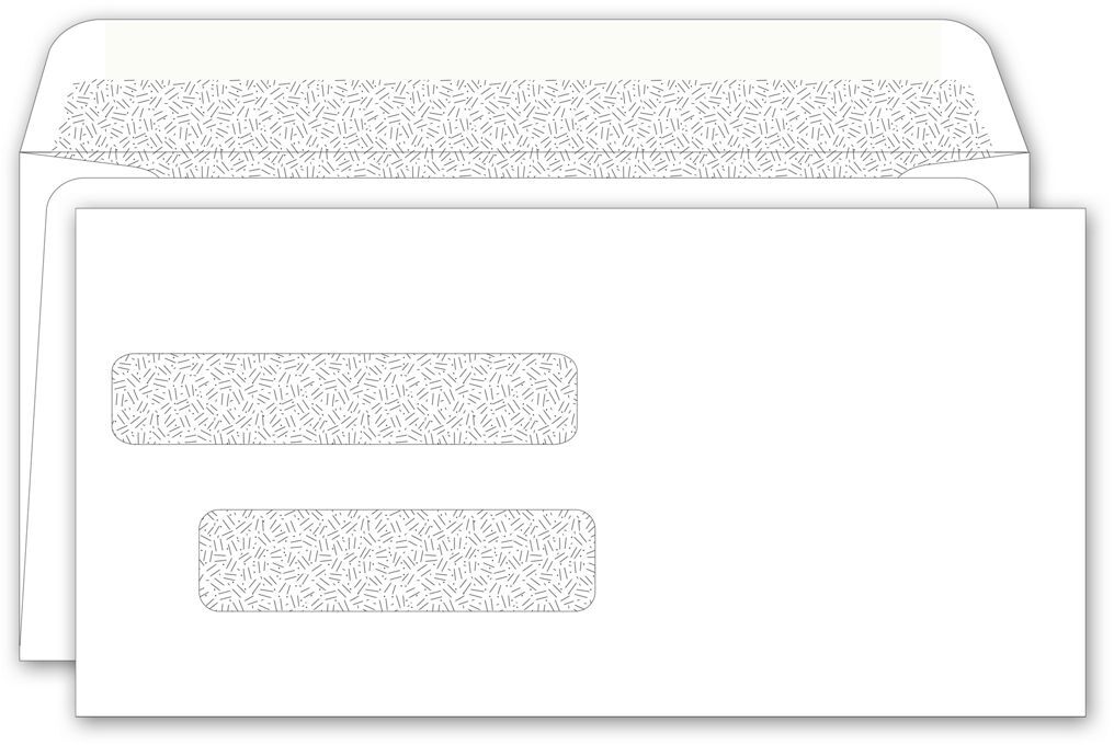 125041N, Double Window Envelope