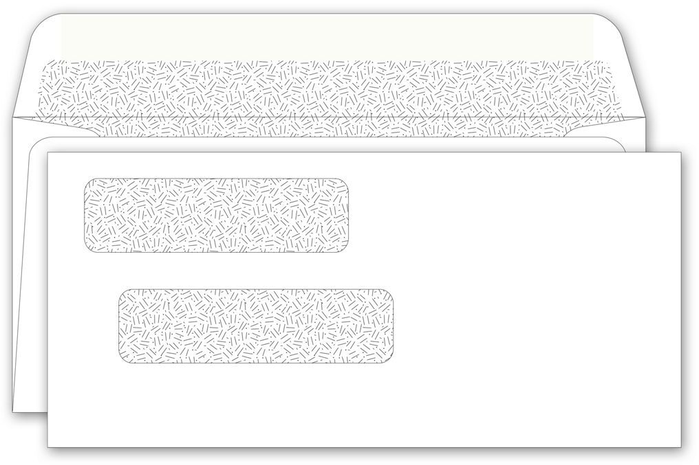 Business Envelopes | Custom Double Window Envelope