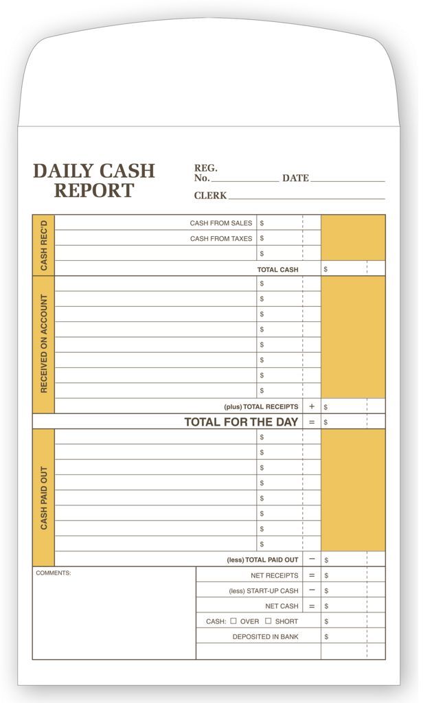 757 - Daily Cash Envelopes