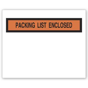 732 - Clear Plastic Envelopes - Packing List Enclosed