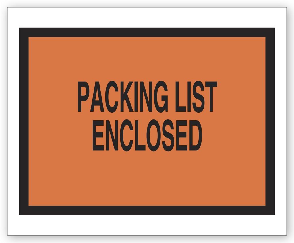 733 - Tinted Plastic Envelopes - Packing List Enclosed