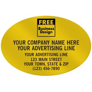 Oval Paper Labels - 3" x 2"