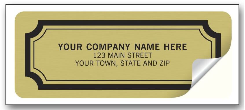 Custom Gold Foil Labels