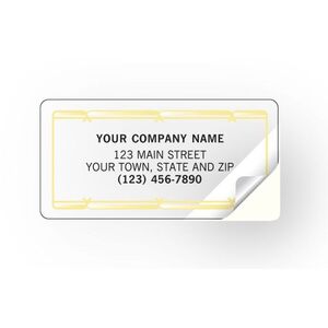 Transparent Gold Foil Labels