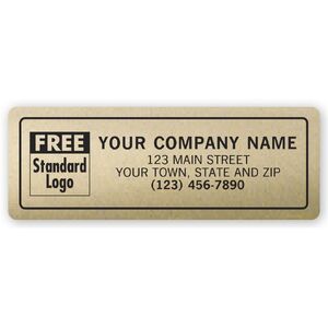 Gold Rectangle Labels