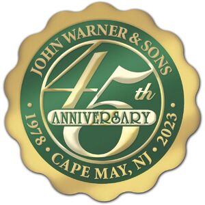 Custom printed anniversary labels