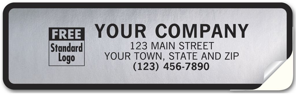 Weatherproof Labels, Tuff Shield Chrome Poly Film