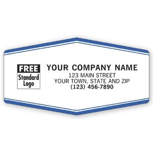 1512 - Weatherproof Labels, Blue & White