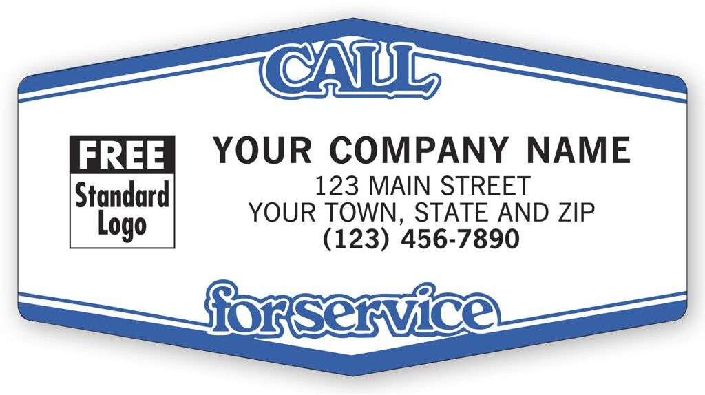 1514 - Weather Resistant Call For Service Labels