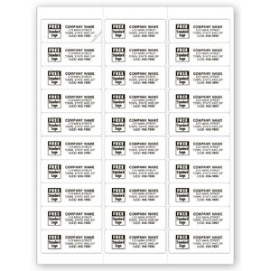 12716 - Permanent Computer Mailing Labels, 30 Per Sheet