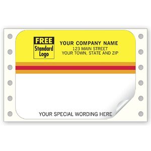 1210 - Continuous Mailing Labels, Bright Yellow