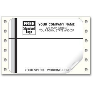 1236 - Continuous Mailing Labels, Black & White