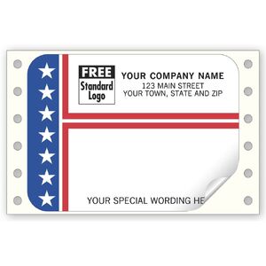 9365 - Patriotic Continuous Mailing Labels