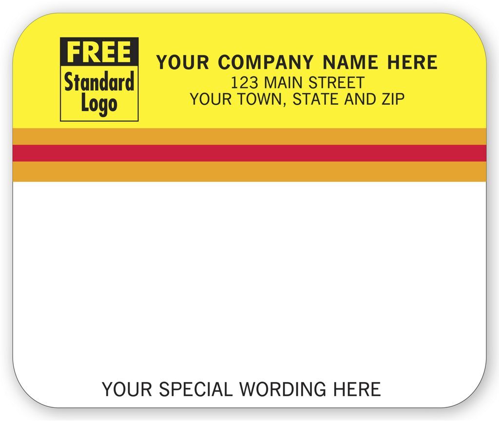 3798 - Laser/Inkjet Mailing Labels, Yellow & Orange