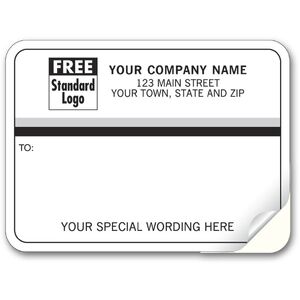 70 - Padded Mailing Labels, Black & White