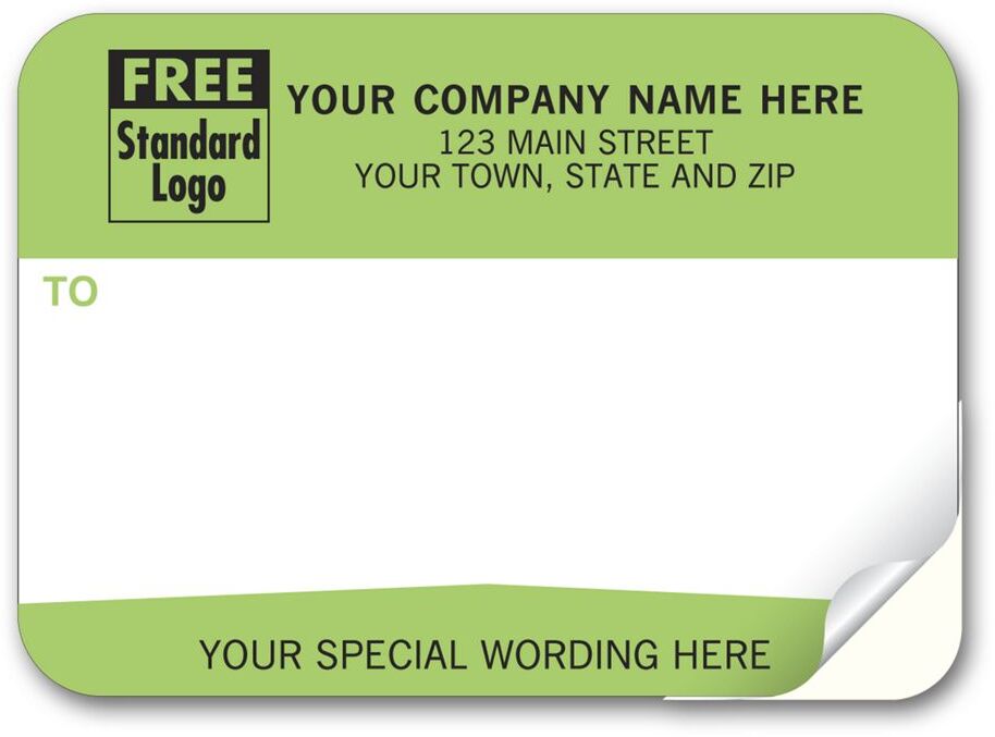 79 - Padded Mailing Labels, Green