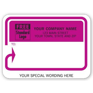 1207 - Padded Mailing Labels, Pink