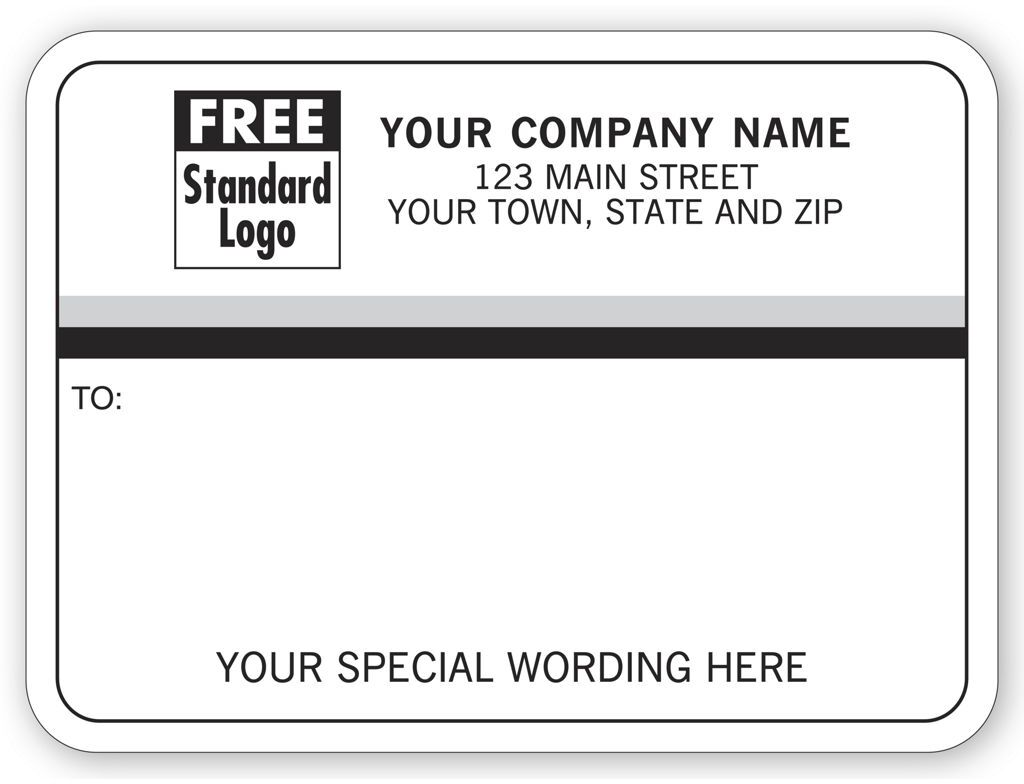 R70 - Mailing Label Rolls, Black & White