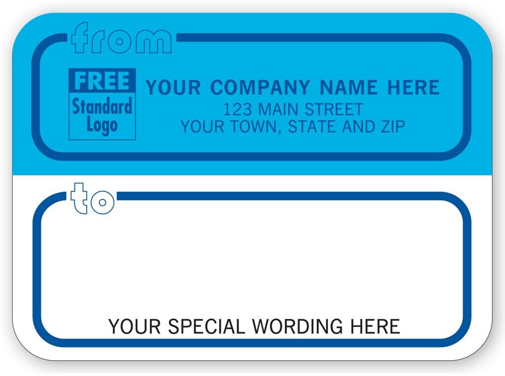 R71 - Mailing Label Rolls, Corporate Blue