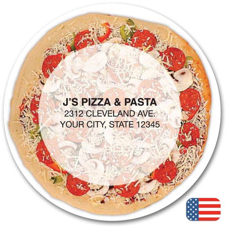 108867 - Custom Printed Pizza Magnets