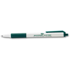 BIC® Clic Stic Pen with Logo & Color Rubber Grip