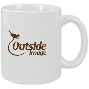 109623 - Promotional Products - White Custom Ceramic Coffee Mugs with Company Logo