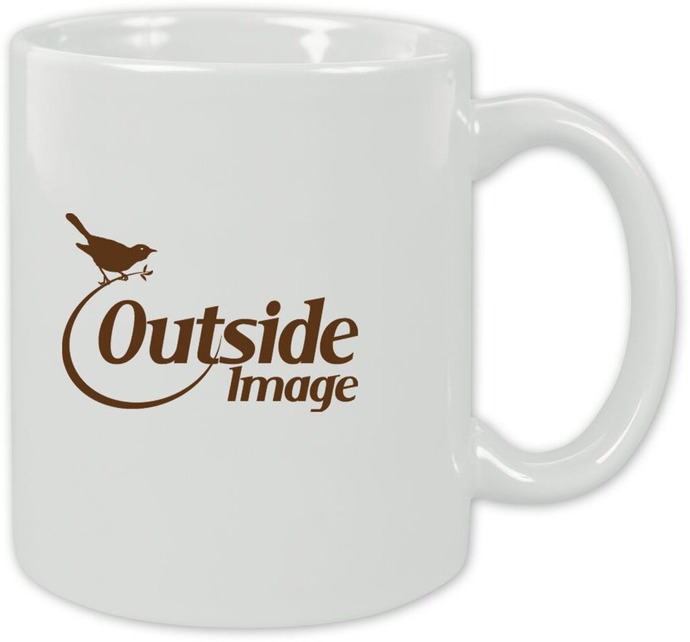 109623 - Promotional Products - White Custom Ceramic Coffee Mugs with Company Logo