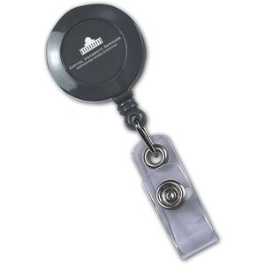 108485 - Custom Printed Badge Holders with Logo, Round