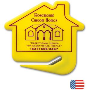 108525 - Custom House-Shaped Envelope Openers with Logo