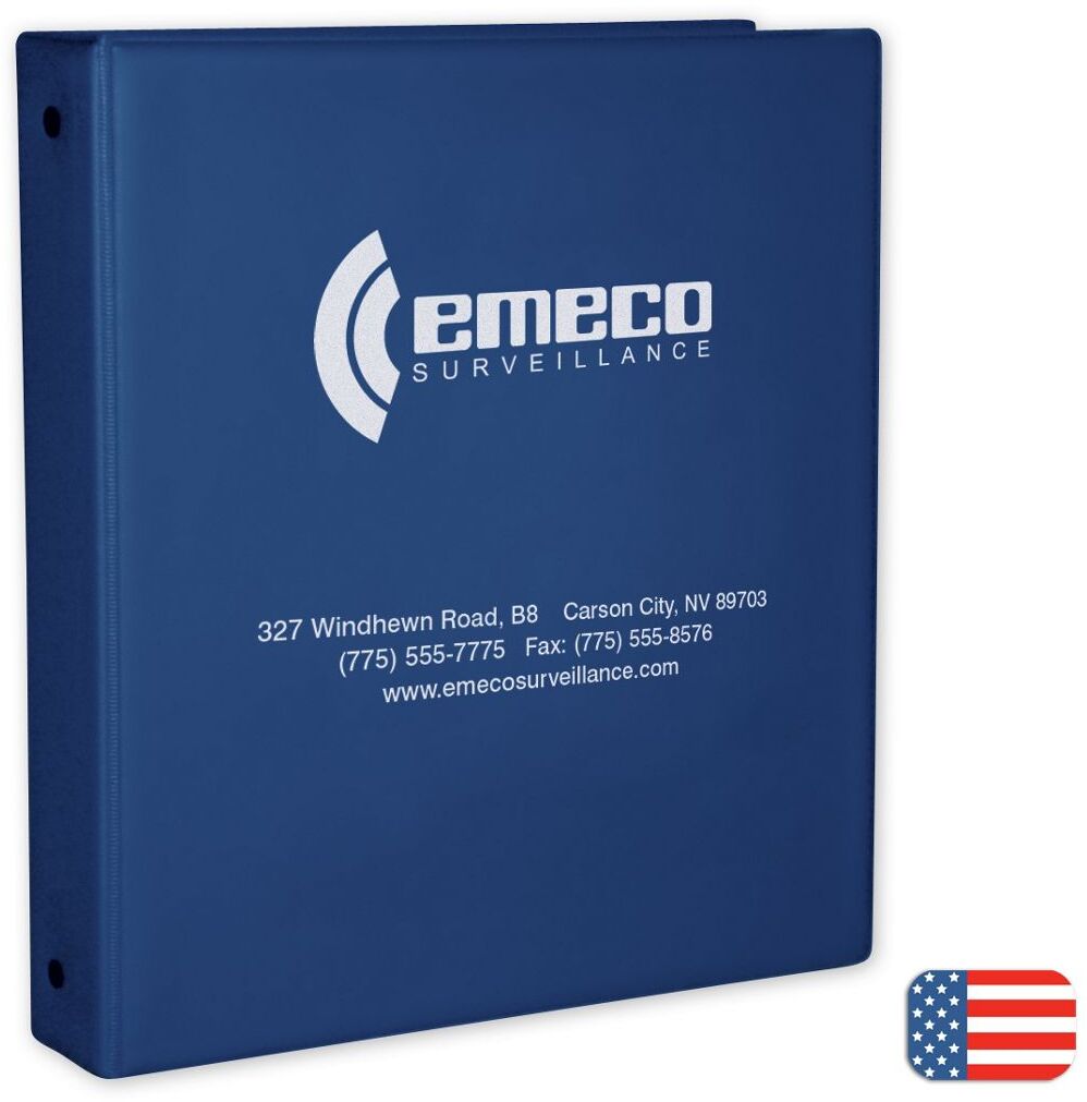 109476 - Custom Vinyl Binders with Company Logo, 1 1/2" Ring Size