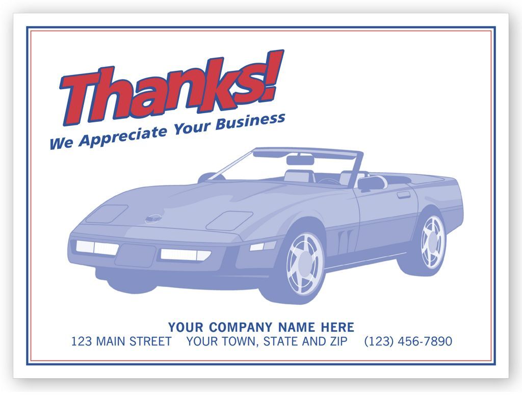 6516 - Auto Floor Mats, "Thanks!"