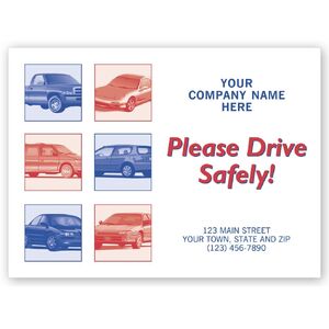 6517 - Car Floor Mats, "Please Drive Safely!"