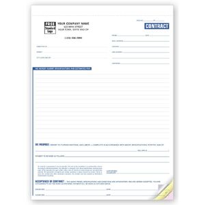 254 - Custom Printed Business Contracts