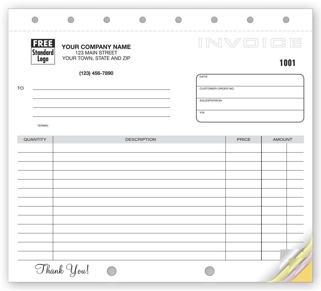 108 - Compact Carbonless Invoices