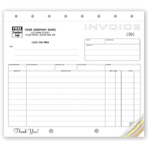 105 - Compact Invoices Printed on Carbonless Paper