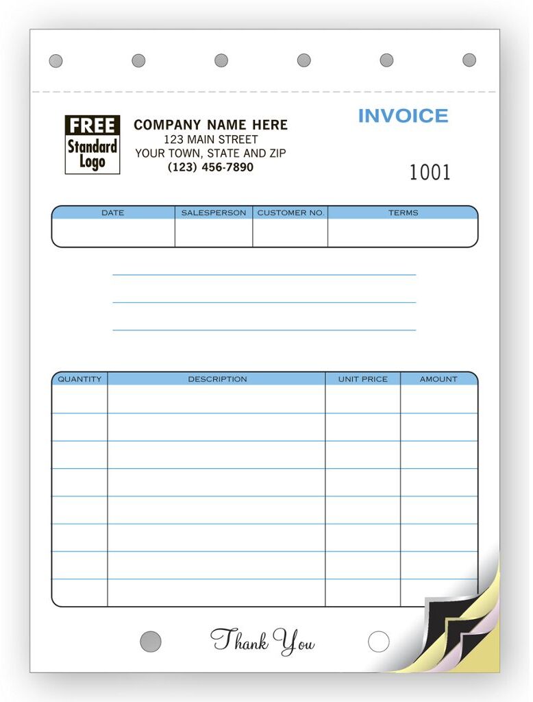 114 - Compact Carbon Copy Invoices