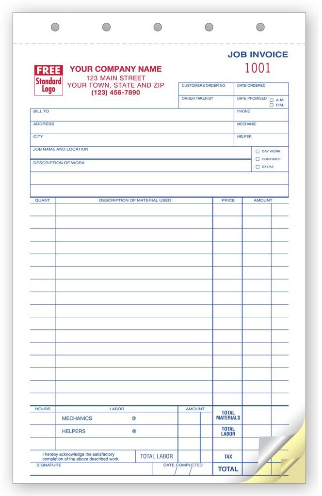 211 - Compact Job Invoices