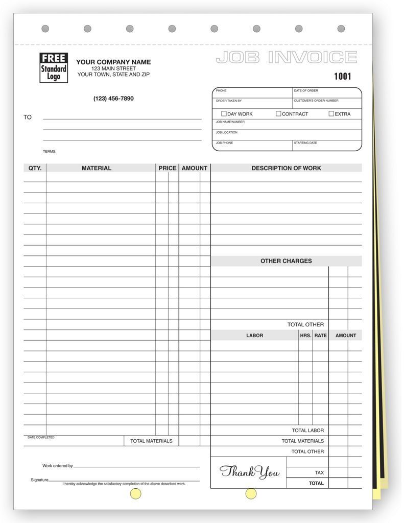 244 - Carbon Copy Job Invoices