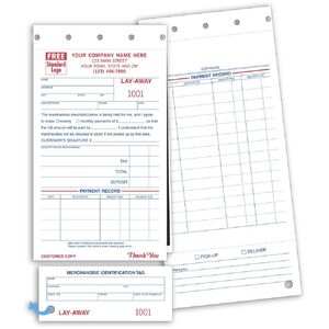 147 - Carbon Copy Lay-Away Forms