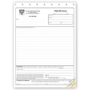 Triplicate Proposals - Stationery Quality