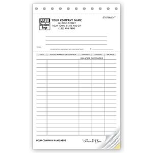 93 - Lined Ledger Statements