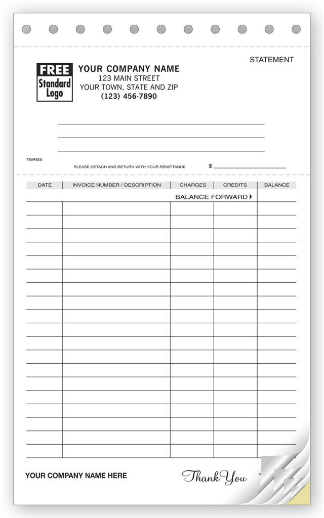 93 - Lined Ledger Statements