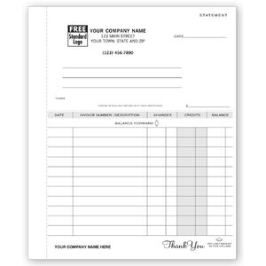 98 - Custom Printed Business Statements